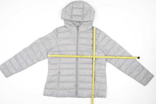 Womens UK Size L Dunnes Stores Grey Puffer Jacket