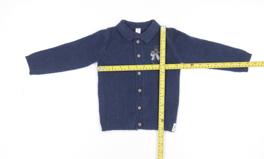 Marks and Spencer Blue Peter Rabbit Baby Cardigan 12-18 Months Knit Jumper