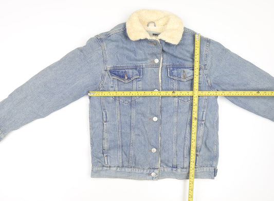 Womens UK Size 8 Topshop Blue Denim Jacket