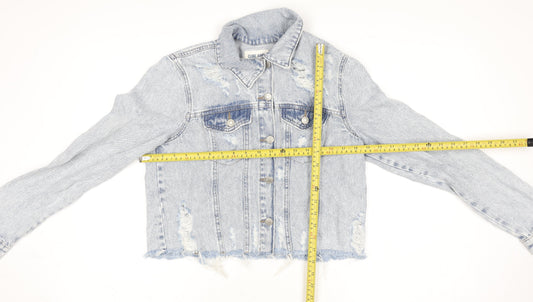 Womens UK Size S Clube Jeans Blue Basic Jacket
