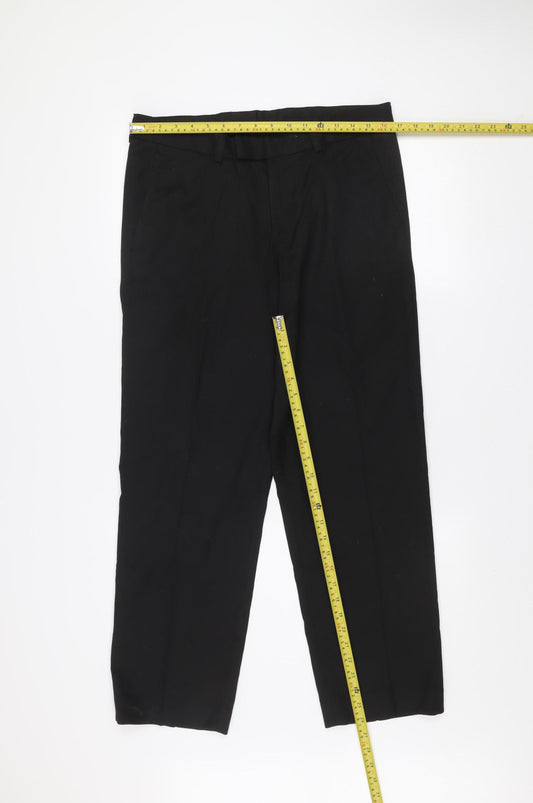 Dunnes Stores Men's Black Chino Trousers 32in Waist 29in Leg Classic Fit
