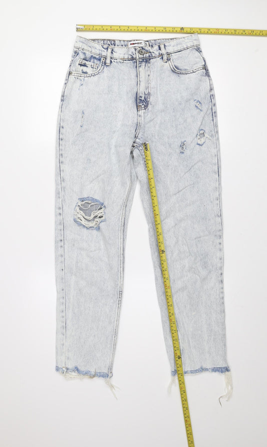Womens UK Size 30 X-Ray Relaxed Fit Mom Blue Jeans