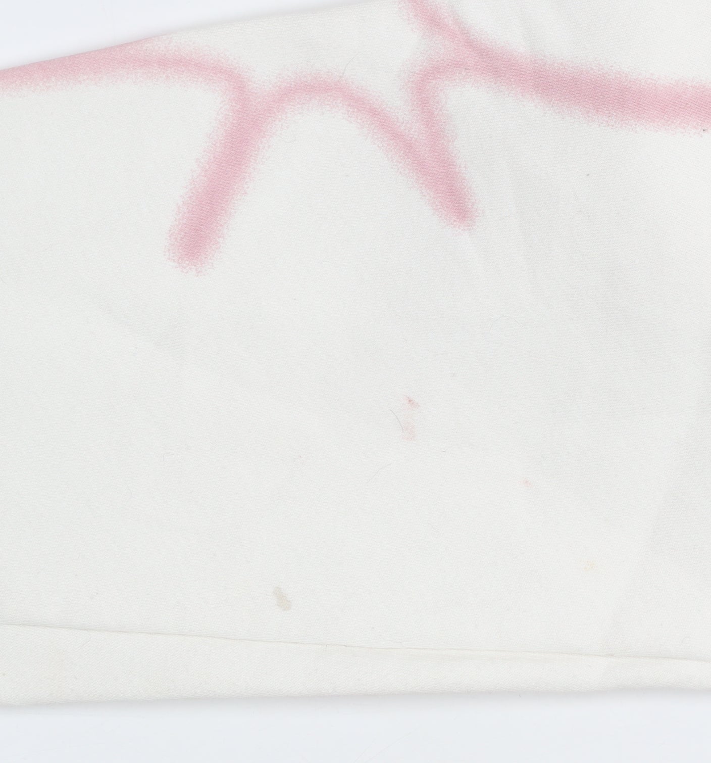 Bershka Womens White XS Pullover Hoodie with Graffiti Print