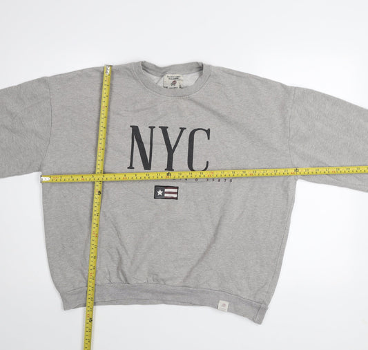 Womens UK Size 12 Pull & Bear Grey Pullover Sweatshirt