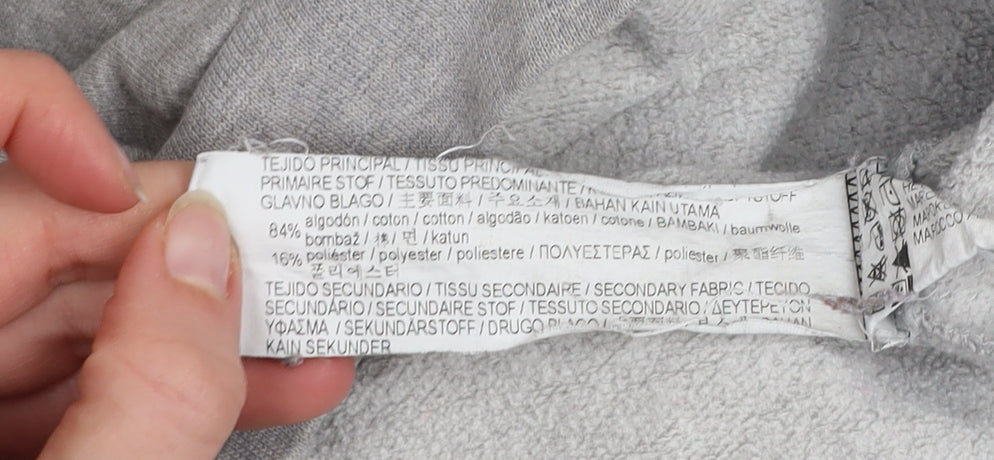 Womens UK Size 12 Pull & Bear Grey Pullover Sweatshirt
