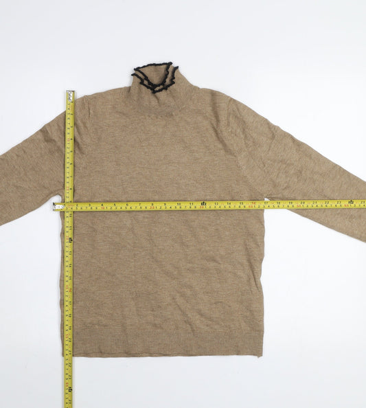 Womens UK Size 14 Sfera Beige Pullover Jumper