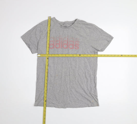 Womens UK Size XS adidas Grey Basic T-Shirt