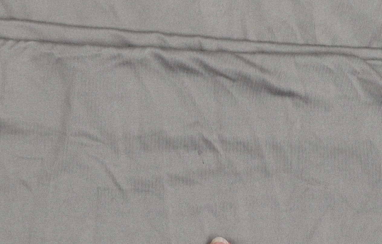 Bershka Women Beige XL Midi Straight Stretch Skirt