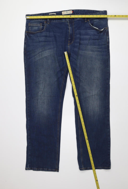 Next Men's Blue Relaxed Straight Leg Denim Jeans 40R