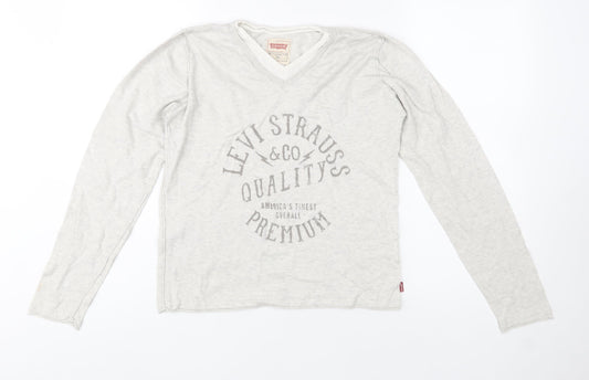 Boys UK Size 14 Years Levi's Grey Basic T-Shirt