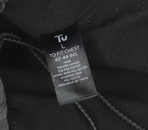 Mens UK Size L TU Grey Windbreaker Coat