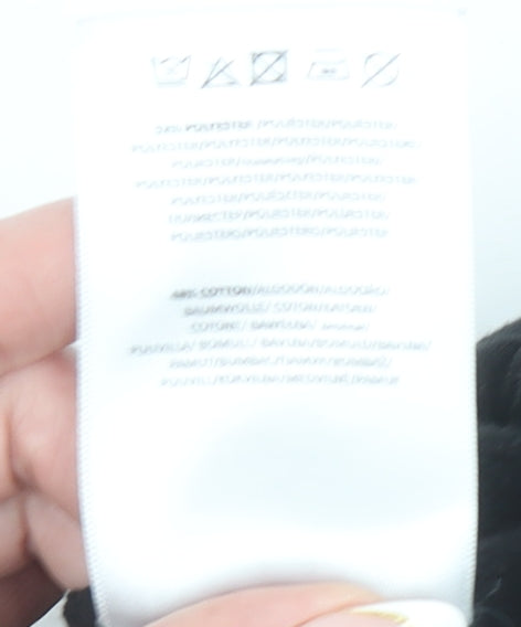 Brave Soul Men’s Black Sweat Shorts Medium Elastic Waist Casual