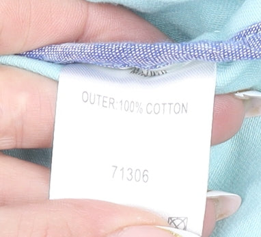 Cotton Traders Women Blue Hooded Parka Jacket XL