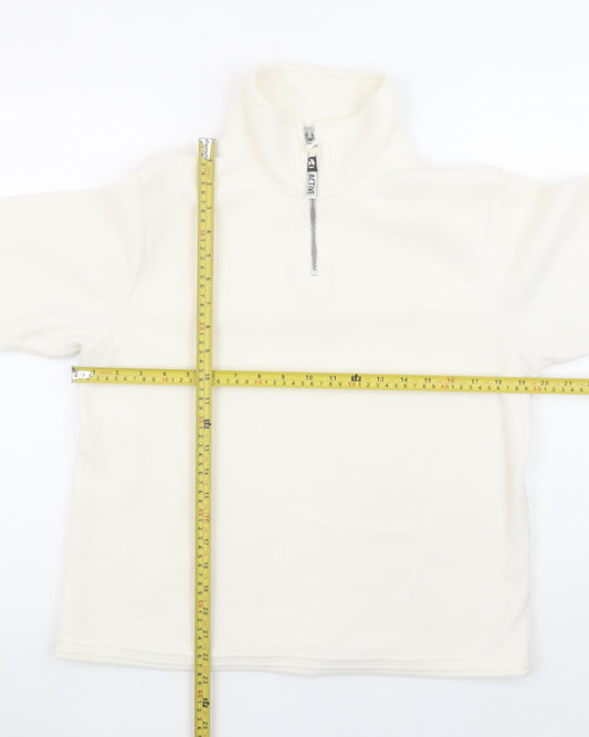 Womens UK Size 10/12 Active Ivory Pullover Sweatshirt