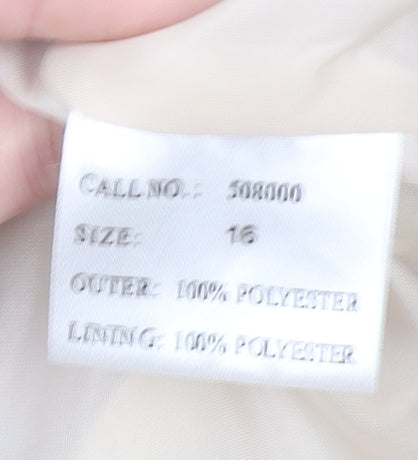 Womens UK Size 16 YS Collection Beige Basic Jacket
