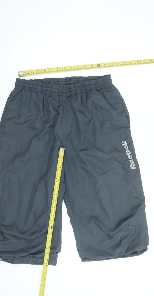 Reebok Women’s Grey Track Pants M Lightweight Activewear Trousers