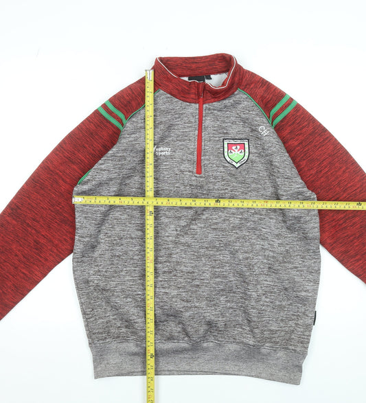 Mens UK Size M Hughsey Sports Grey 1/4 Zip Sweatshirt