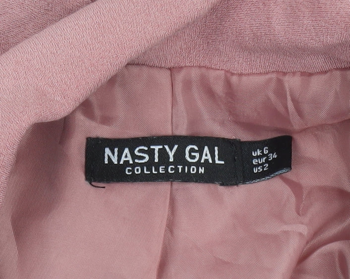 Womens UK Size 6 Nasty Gal Regular Pink Blazer