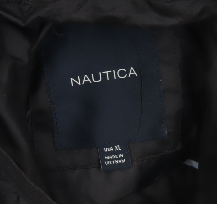 Womens UK Size XL Nautica Black Quilted Coat