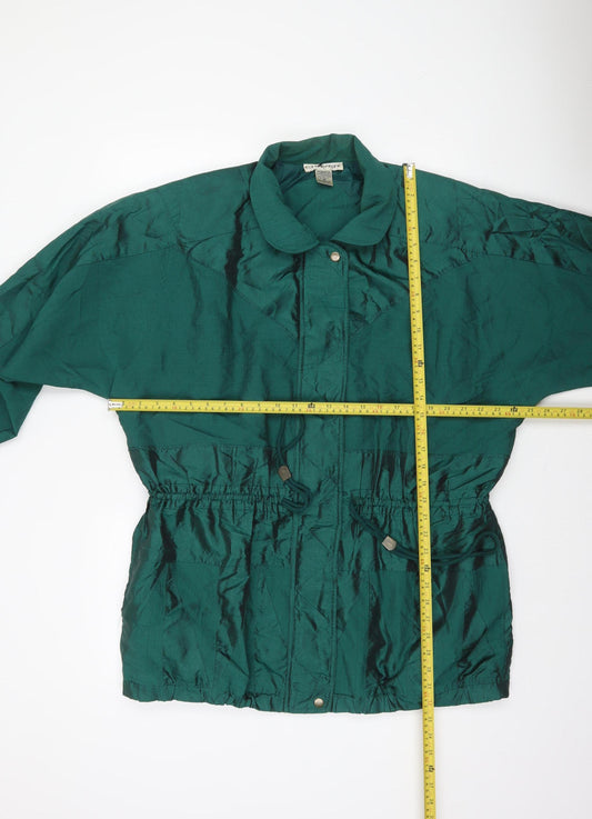 Womens UK Size M Chaver Green Windbreaker Coat