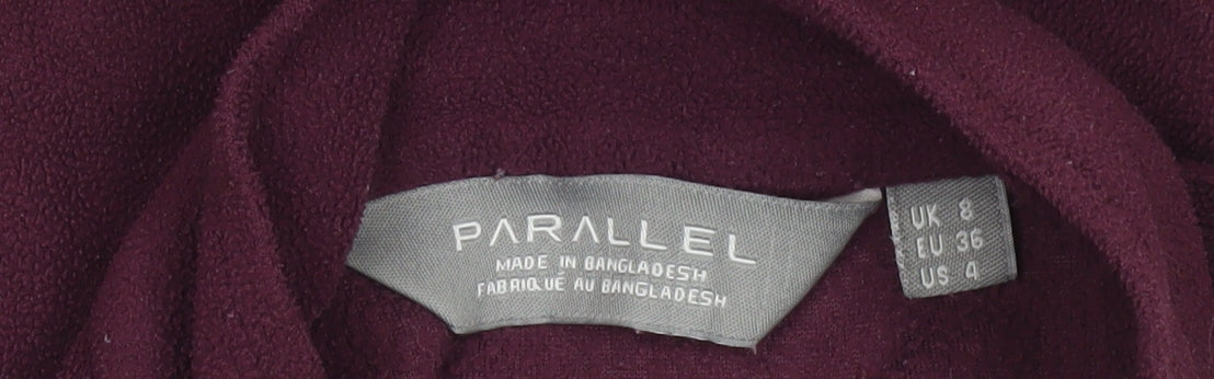 Womens UK Size 8 Parallel Purple Pullover Sweatshirt