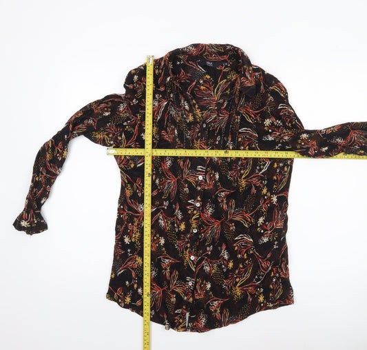 ISLE Collection Women's Multicoloured Floral Button-Up Shirt Size 16