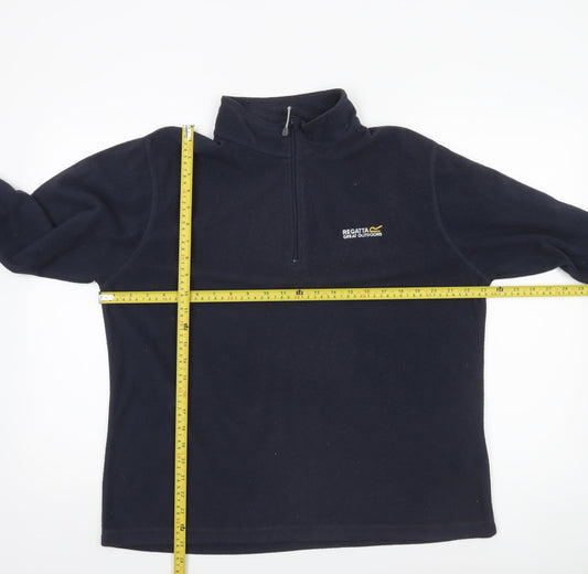 Regatta Great Outdoors Women's Navy Fleece 1/2 Zip Pullover UK 18