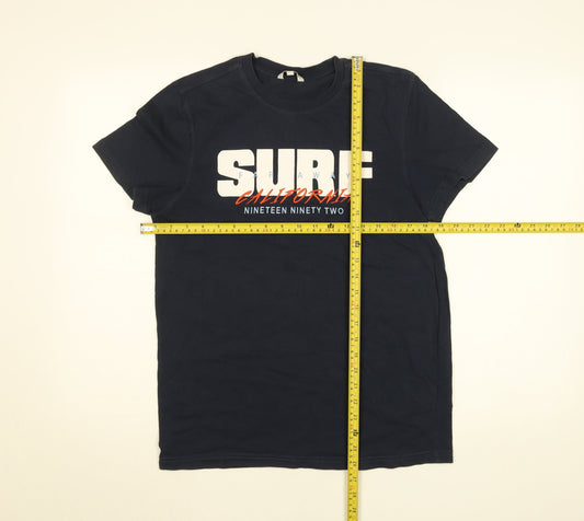 Review for Teens Blue Surf California 1992 Graphic Cotton T-Shirt L