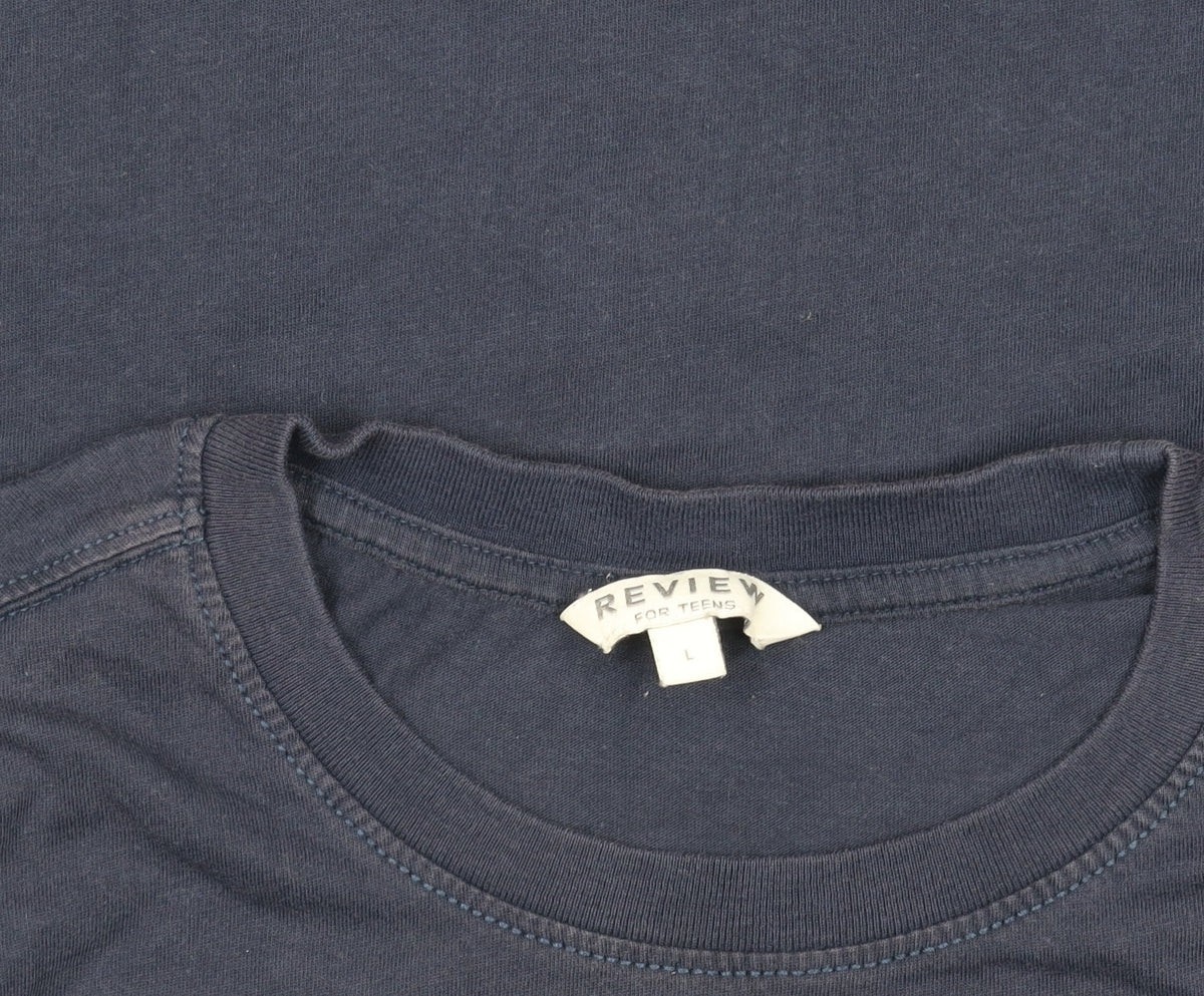 Additional view of Review for Teens Blue Surf California 1992 Graphic Cotton T-Shirt L