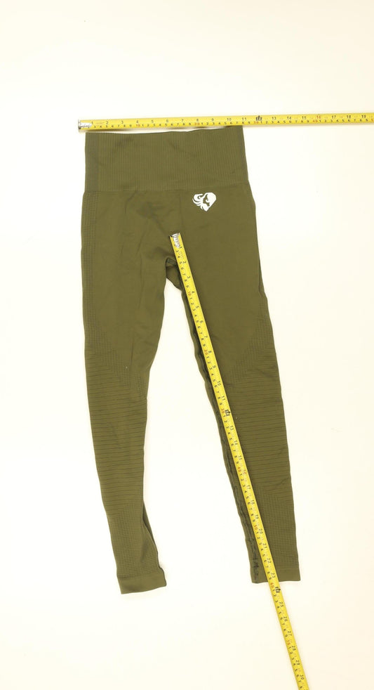 Womens UK Size XS Women's Best Athletic Fit Leggings Green Leggings