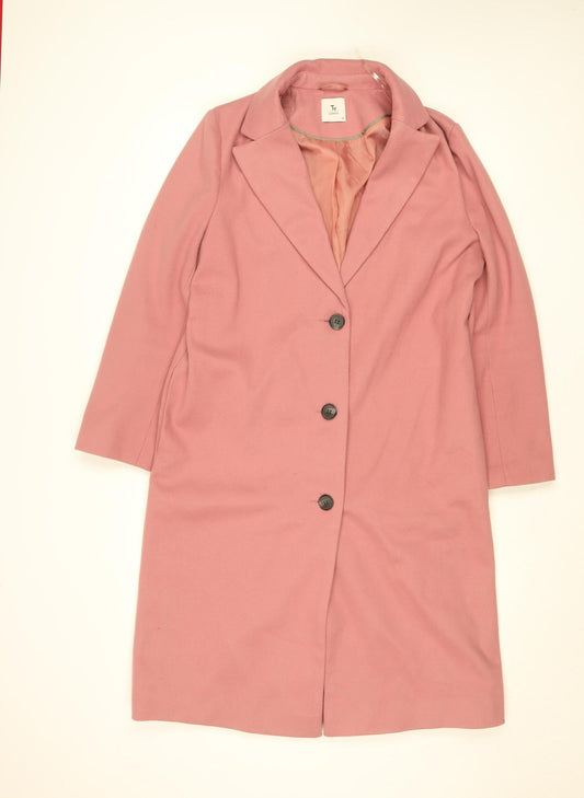 Womens UK Size 14 TU Pink Overcoat