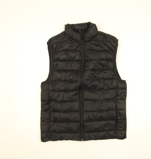 Womens UK Size 12 H&M Black Puffer Jacket