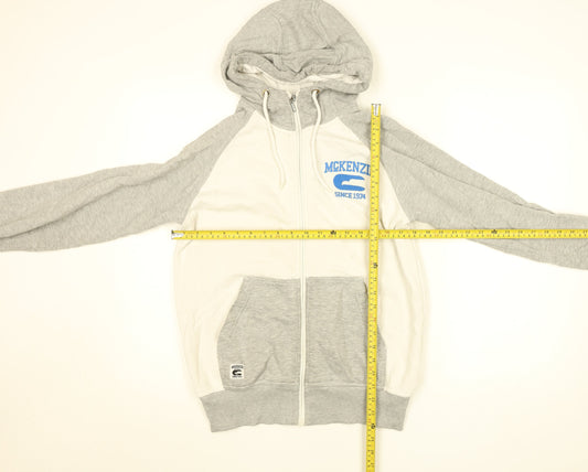 Mens UK Size S McKenzie Grey Full Zip Hoodie