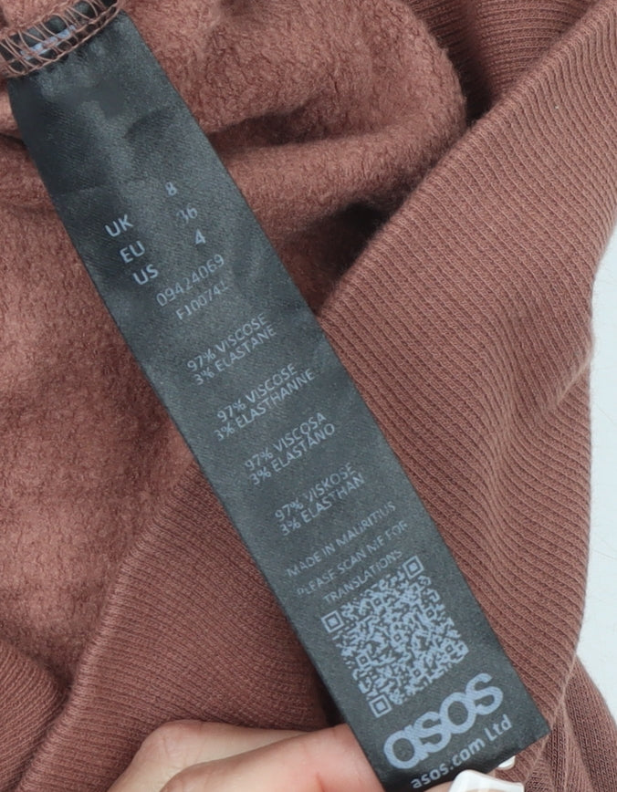 Womens UK Size 8 ASOS Brown Pullover Sweatshirt