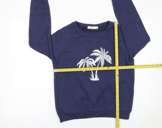 Womens UK Size S Sarti Blue Pullover Sweatshirt