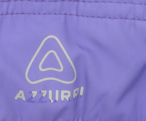Womens UK Size L Azzurri Purple Quilted Coat