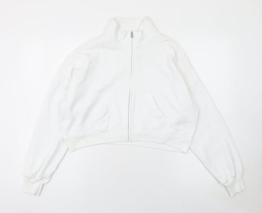 Womens UK Size XS Hollister White Gym & Training Running & Jogging Walking Jacke