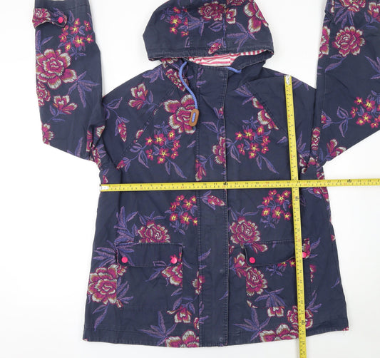 Womens UK Size 14 TU Blue Rain Coat