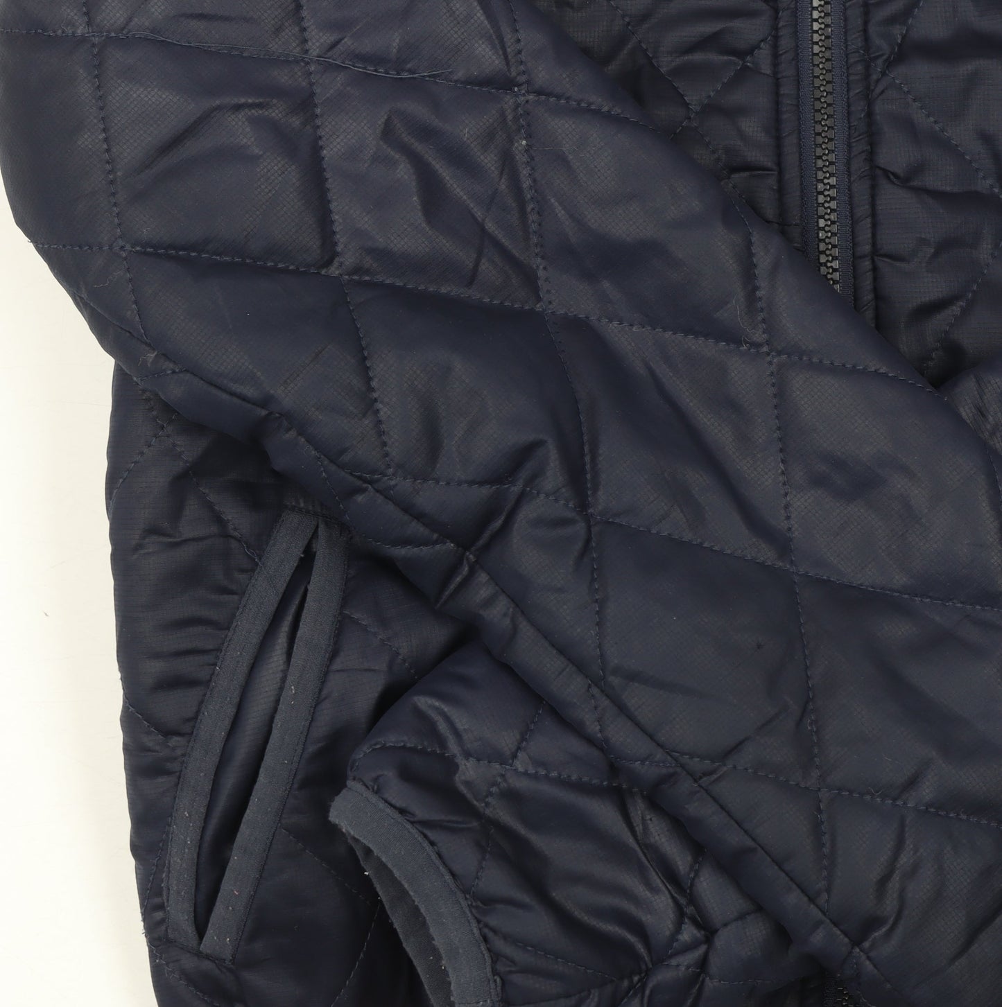 Womens UK Size S Vero Moda Jeans Blue Quilted Coat