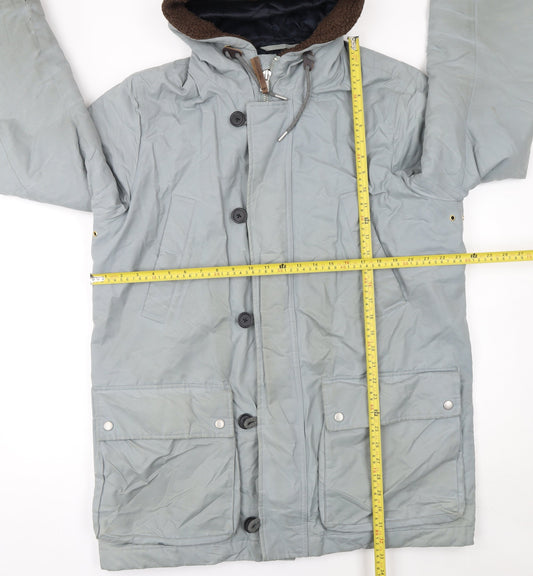 Mens UK Size XL Whistles Grey Parka Coat