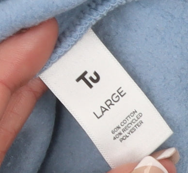 Womens UK Size L TU Blue Pullover Sweatshirt