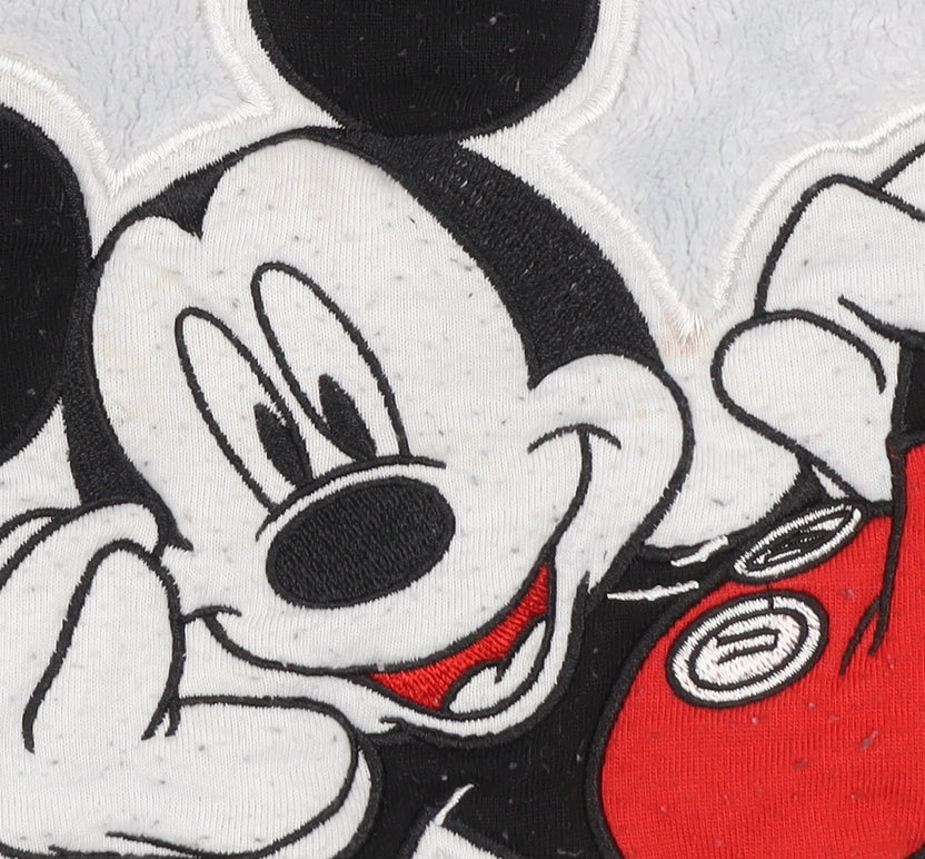 George Women’s Ivory Fleece Mickey Mouse Pyjama Top Size 16-18