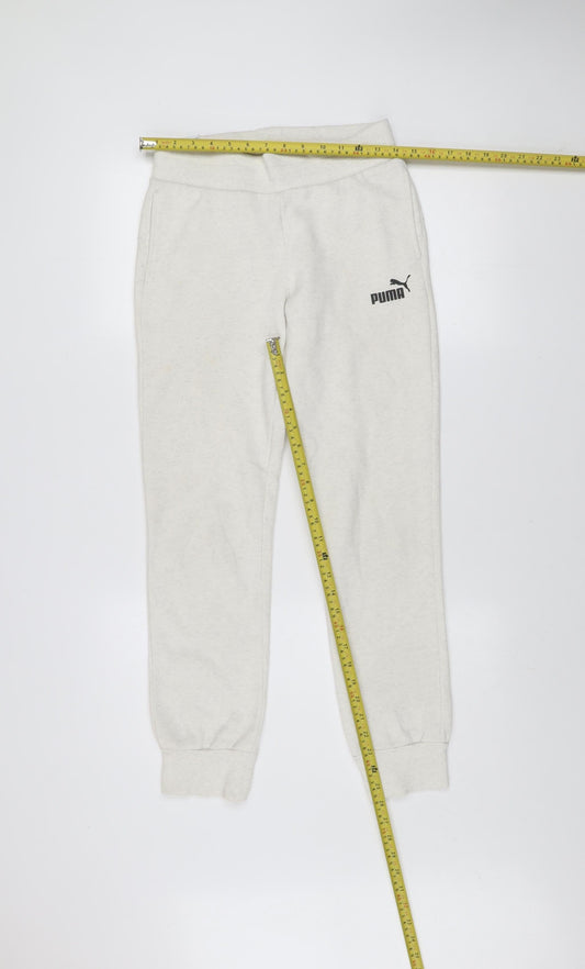 Puma Women's Ivory Jogger Sweatpants Size 6 Regular Fit Comfort Trousers