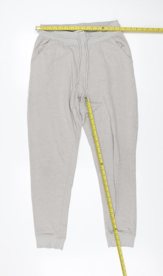 Bakaruda Mens Grey Jogger Sweatpants Size L Regular Fit Activewear