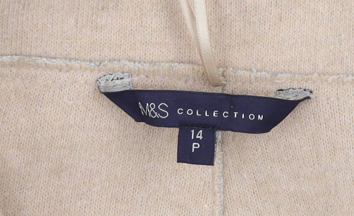 Womens UK Size 14 Marks and Spencer Grey Overcoat