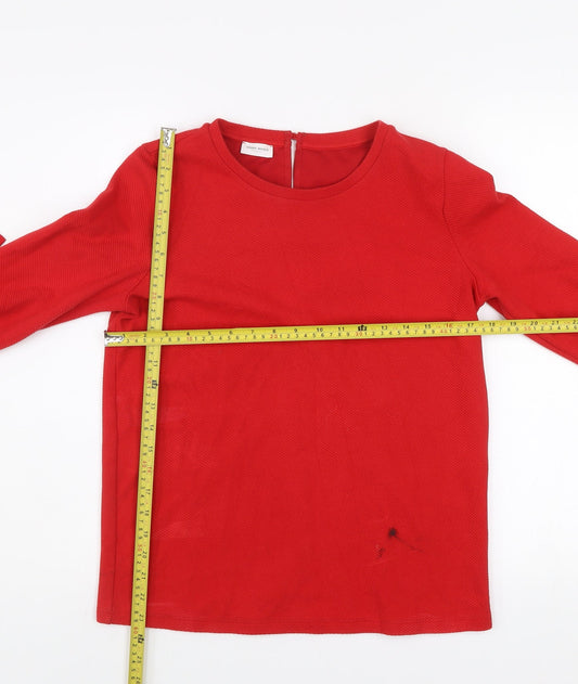 Gerry Weber Women’s Red Bow Sleeve 3/4 Blouse Size 8