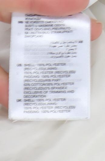 Adidas Men’s Ivory Bomber Jacket Size M Lined Full Zip Casual Sportswear