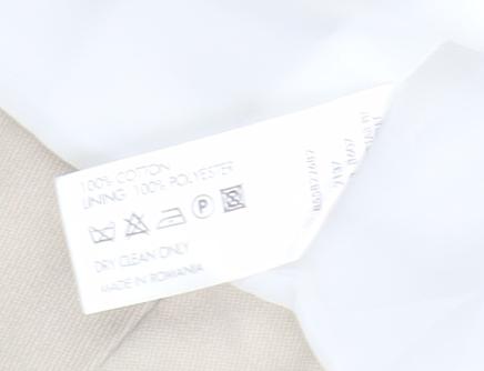 Red Herring Women Beige Size 12 Twill Single-Breasted Blazer Jacket