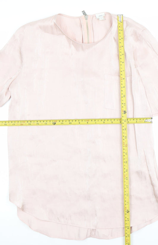 Womens UK Size 12 River Island Pink Basic Blouse