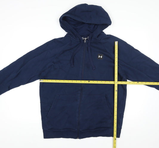 Under Armour Men Blue M Basic Jacket Hoodie ColdGear